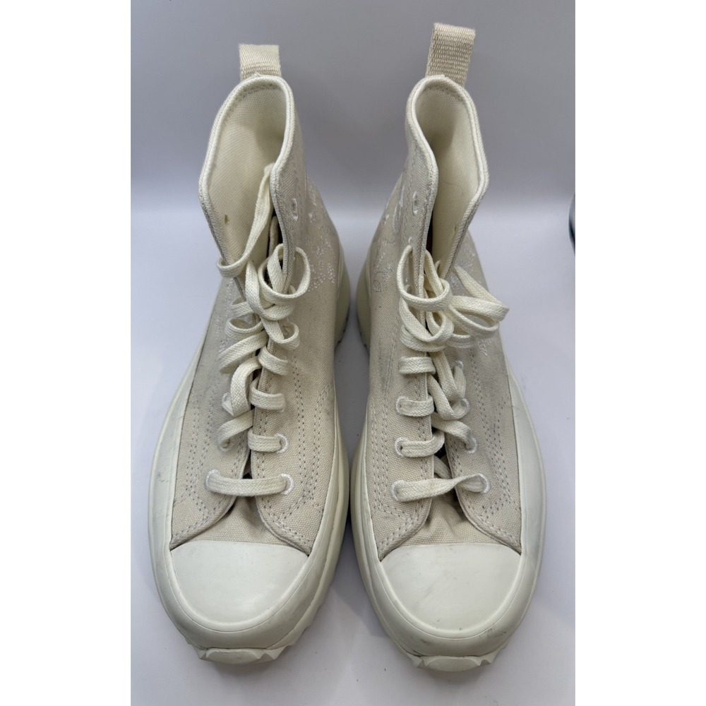 Converse Run Star Hike Platform Embroidered Floral - Natural Ivory/Egret/White